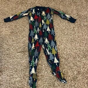 Hanna Andersson Christmas Footed Zipper Sleeper